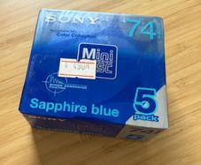 New Sony Blue Sapphire minidiscs - 3 pack