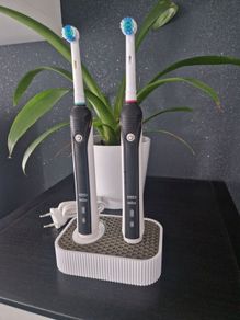 Electric Toothbrush Charging & Storage Stand 2 Toothbrush Holder