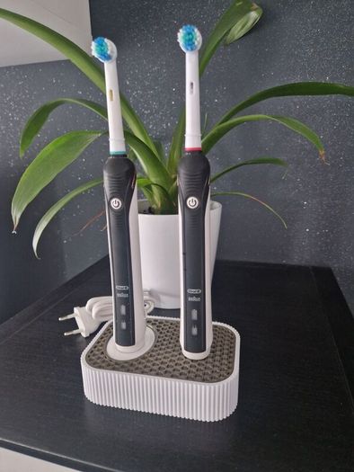 Electric Toothbrush Charging & Storage Stand 2 Toothbrush Holder