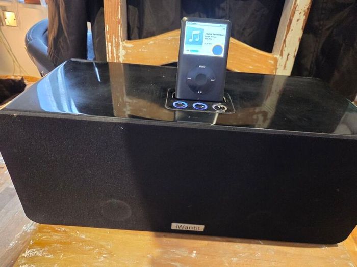Apple iPod Classic 160GB (Black) + iWantit Docking Speaker Station