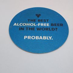 Carlsberg 0.0 : The Best Alcohol-Free Beer In The World - Beer Mat/Coaster
