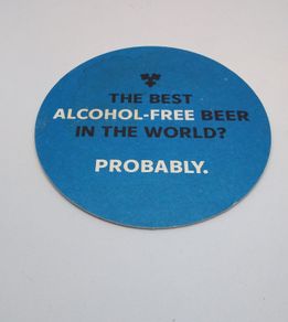Carlsberg 0.0 : The Best Alcohol-Free Beer In The World - Beer Mat/Coaster