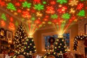 Christmas Tree Projector Night Light 6 Scenes 2 Pack