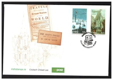 2010 Ireland Europa (Children's Books: 55c The Happy Prince & 82c Gulliver's Travellers) Commemorative Stamps An Post First Day Cover (FDC)