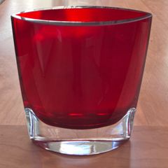 Red Glass Vase