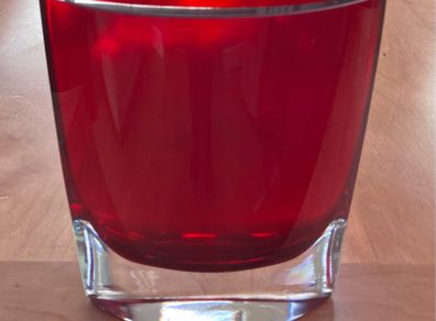 Red Glass Vase