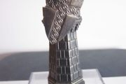 DeAgostini Harry Potter Wizard Chess Knight on Tower Black and Gold Rook Piece