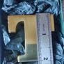 Initial T brass paperweight Image 4