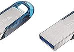 SanDisk Ultra Flair 64 GB USB 3.0 Flash Drive, Upto 150MB/s read - Blue (Pack of 2)