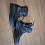 Girls black shiny boots size 3 Image 2