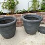 2 large plastic pots Image 2