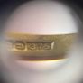 9ct Yellow Gold Emerald Cut CZ Solitaire Ring Image 7