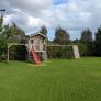 Playhouse and swings Image 3