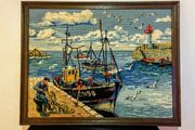 Stunning handmade framed tapestry