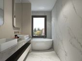Statuario Belgia Marble-Effect Matt Porcelain Tile 240x120cm