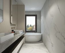 Statuario Belgia Marble-Effect Matt Porcelain Tile 240x120cm