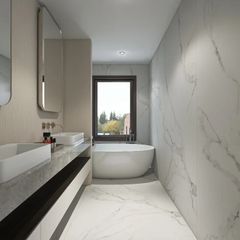 Statuario Belgia Marble-Effect Matt Porcelain Tile 240x120cm