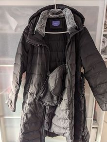 Seraphine black maternity jacket