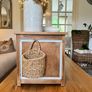 Vintage oak storage box chest Image 3