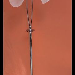 Chrome floor lamp