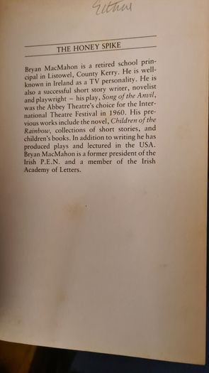 The Honey Spike. By Brian MACMAHON VINTAGE. Paperback In Good Condition.