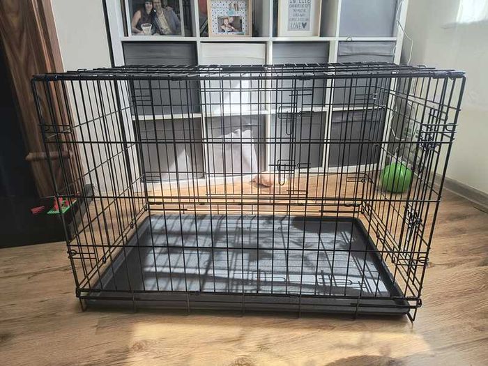 Dog cage with cover