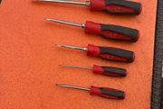 snap on flat head screw driver set 3/16 -5/16