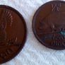 1941 Irish Penny & 1941 Irish Half Penny. Image 3