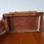 Wooden jewellery box with metal handles Image 7