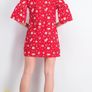 Mango red floral V-neck mini dress size XS/S Perfect condition Postage included Image 3