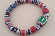 Vintage Venetian Style mix Glass Bead Bracelet
