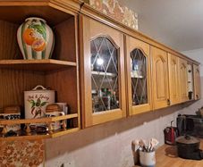 solid oak cabinets quick sale