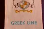 Vintage Deck Plan/Brochure for Q.S.S. Arkadia, Greek Line.