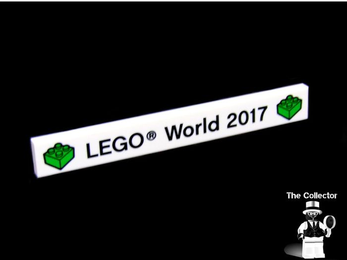 Lego World Fair Promotion Tile from Denmark 2017 A Rare Promotion Tile From Private Collection Collected At The Lego World Fair in Bella Center Copenhagen Denmark February 2017 RARE AND HARD TO FIND