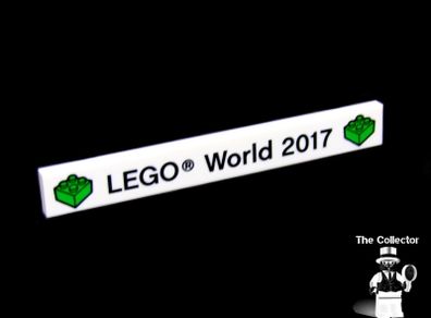 Lego World Fair Promotion Tile from Denmark 2017 A Rare Promotion Tile From Private Collection Collected At The Lego World Fair in Bella Center Copenhagen Denmark February 2017 RARE AND HARD TO FIND