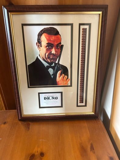 James Bond 007 framed Dr NO with film cells