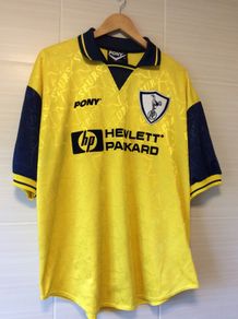 Tottenham Hotspur Jersey. Season 1995/1996. Official  Pony Spurs Third Jersey. Authentic Original From 1995. Not A Modern Day Remake.