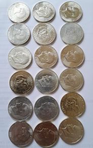 Lot C OF Six 40% Silver Eisenhower Dollars