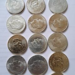 Lot C OF Six 40% Silver Eisenhower Dollars