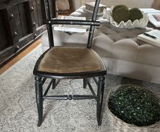 Hitchcock chair ebonised