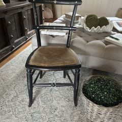 Hitchcock chair ebonised