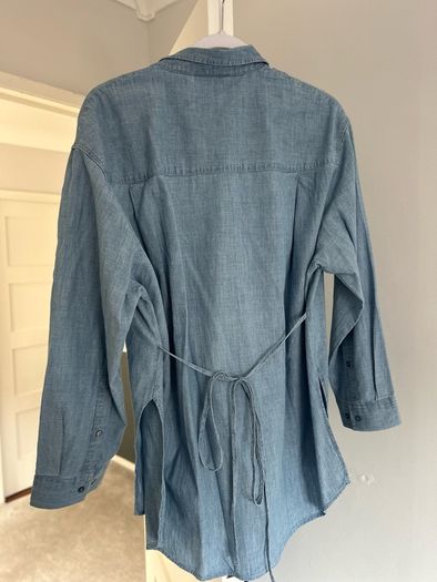 Ladies Light Shirt Denim Effect