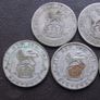 Great Britain. George V. 7 Silver coins@6 pence. Run of the years (1920-1927) Image 2