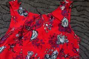 Red Midi Dress Size 8-10