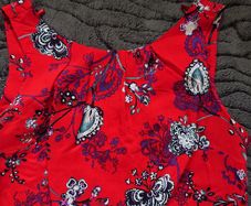 Red Midi Dress Size 8-10