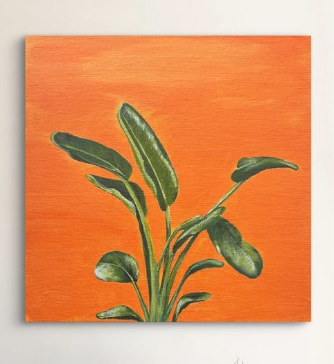 Original acrylic painting on canvas board