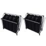 Laundry Sorters with Bags 2 pcs Black and Grey Image 4