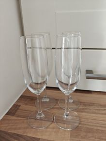 Four Prosecco Glasses
