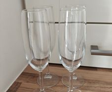Four Prosecco Glasses