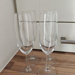 Four Prosecco Glasses